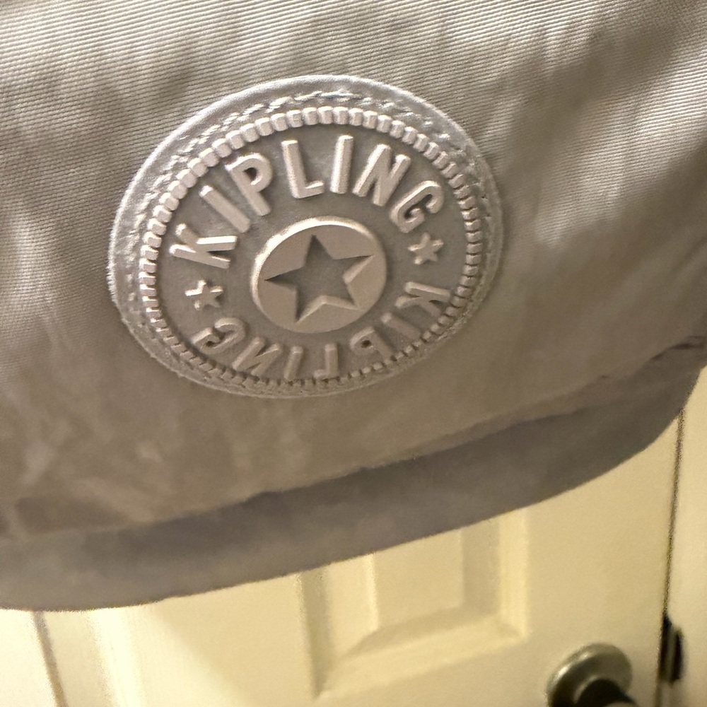 Kipling light purple expandable Backpack with mon… - image 3